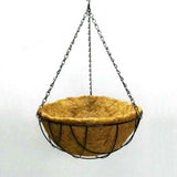 Hanging Basket Flower Pot Half Round Wire Plant Holder with Chain for Porch Garden Balcony V1294-YM0716-3117220143213