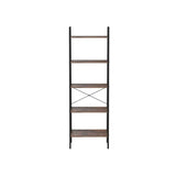 5 Tiers A-shaped Ladder Storage Shelf, Rustic, Brown V178-89596