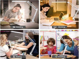 LED Desk Lamp - Powerful LED Desk Lamp With Clip - Eye Protection LED Desk Lamp - 3 Lighting Modes X V1188-MS-227-2272