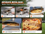 Outdoor Pizza Oven, 12-inch, Wood Pellet and Charcoal Fired Pizza Maker, Portable Outside Stainless V952-BXSPSLYCKLHSBC8PEV0