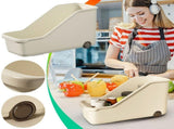 Wheeled Kitchen Storage Cabinet Slanted Spice & Cookware Organizer Rack with Easy-Access Design V1366-AZ2-W-11772