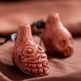 Aztec Death Whistle 7cm Red Emergency Safety and Halloween Ehecachichtli V563-XF1930160