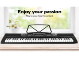 Alpha 61 Keys Electronic Piano Keyboard Digital Electric w/ Stand Stool Speaker EK-JK-63-BK-H-B01