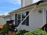 Gutter Cleaning Tool Practical Cleaning Brush with 10.5Ft Removable Pole Efficient Cleaning V1369-AZ3-W-11989