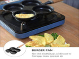 Non-stick Omelet Pan Iron Evenly Heated Kitchenware Cooking 1Set V1366-AZ2-W-21515