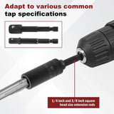8Pcs Tap Socket Set 1/4 Inch and 3/8 Inch Drive Tap Holder Socket Kit with Socket Holder for Tight V1370-AZ4-10552
