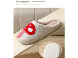 Mushroom-Themed Plush Slippers & Bubble Fleece Throw Blanket Set A Cozy, Warm Winter Home Gift V888-ELOSUNG54132