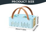Cotton Woven Basket with PU Leather Handle, Clothes Toys Candy Gifts Cotton Rope Organizer, Living V1189-LWWAL-20260401-06297