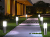 Solar LED Garden Pathway Silver Cool White Outdoor Landscape Lamp Waterproof with Automatic V1358-D132-QAZMLP0006
