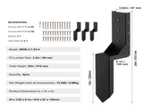 Fence Post Anchor Repair Kit, 4 Pack Inner Diameter 8.9x8.9 cm Heavy Duty Steel Fence Post Support V952-WGBGXDD37YC2TWBB6V0
