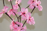 1 Set of 50cm H 20 LED Pink Frangipani Tree Branch Stem Fairy Light Wedding Event Party Function V382-PKFRANGISTEMBATT
