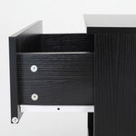 2X Bedside Table Side Storage Cabinet Nightstand Bedroom 1 Drawer 1 Shelf ELLA - BLACK V274-FT-BEDT-2DC05-BK2