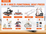 1400W Heat Press Machine 8 In 1 Sublimation Steel Frame Heat Presses with Temperature And Time V952-FM1181DGNTHJ00001V3