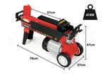 BAUMR-AG 6 Ton Electric Log Splitter 6T Hydraulic Firewood Wood Timber Block Cutter Small Machine V219-LGSELEBMRA2M0