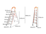 Traderight 6 Step Ladder Folding Aluminium HW0147-6