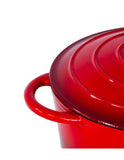 26cm Enamelled Cast Iron French Oven Casserole - Red V196-CIC26R