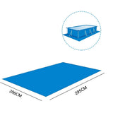 Heavy-Duty Pool Ground Cloths, 9.84ft x 16.40ft, Waterproof PE Pool Mat, Rectangular Pool Liner Pad V1192-AZ-W-22011