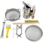 7 Pcs Beekeeping Tool Kit Including Honey Strainer, Frame Grip, J-Hook tool, Entrance Feeder V122-MKT-006