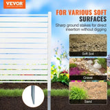 48" W x 48" H Vinyl Privacy Fence Panels, Air Conditioner Fence, Outdoor Privacy Screens for Trash V952-PVCYSWLMB48X1YA2SV0