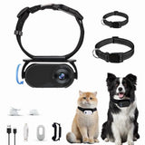 Pet Collar Camera for Pet Camera and Monitor with Wide Angle Lens, Mini Portable Stabilized Sports V1366-AZ2-W-21685