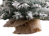 17.7in Artificial Mini Xmas Tree Snow Flocked Artificial Pine Xmas Tree for Home Office Party Shop V1294-YM0901-3115240085111