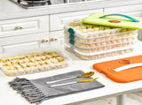 Refrigerator Food Shelf Dumpling Storage Box 3 Layered Stackable Food Storage Box Tray Container V1294-YM0523-10342933