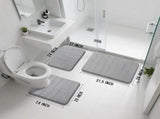 3 Pack Coral fleece Bath Mat Set - Super Soft Absorbent Quick Dry Bathroom Rug Sets, Machine V1189-LC-AMZ-00302