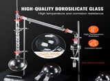 Lab Distillation Kit, 3.3 Boro Lab Glassware Distillation Kit with 24, 40 Joint, 1000ml Essential V952-SYSZLTJJPWW1LEFCIV0
