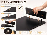CARLA HOME Dual Monitor Stand Riser, Adjustable Length and Angle, Black V178-36578