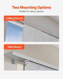 VEVOR Panel Track Blinds Extendable Track 116 cm to 218 cm W Trimmable Gray V952-MBGDBYCW4588QV93OV0