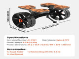 Kayak Cart, 136.1 kg Load Capacity, Foldable Kayak Trolley with 25.4 cm Solid Rubber Tires & 1 V952-SPSPHTTC10IN15RM2001V0