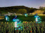 Rain Gauge, Solar Powered Large Rain Gauges, Outdoor Peacock Rain Gauge, Decorative for V1370-AZ4-18808