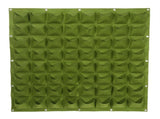 64 Pockets Vertical Outdoor Garden Felt Plants Flower Growing Bag Wall Hanging Planter V1294-YM0901-JYB00528-02