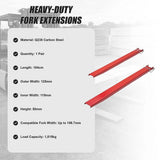 Heavy Duty Pallet Fork Extensions 184cm Carbon Steel Forklift Attachments with Safety Pins for V63-958351