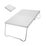 Compact Camping Table Plated Silver, Portable and Quick Assembly for Outdoor Use V1370-AZ4-20794