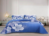 Blue Floral Boho Charm Bedspread Coverlet 3 Piece Set V745-AC080811Q13U