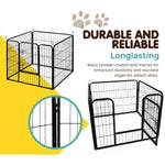 i.Pet 24" 8 Panel Dog Playpen Pet Exercise Cage Enclosure Fence Play Pen PET-DOGPLAYPEN-H60