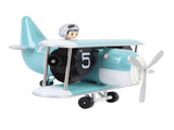 Airplane Flip Clock 12 Hours Retro Battery Powered Auto Flip Desk Clock for Living Room Bedroom V1294-YM0901-3115240119814