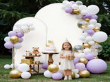 Arch Stand, Set of 2, 2.2 m and 1.8 m, Stable Structure, Easy Assembly, Gold Metal Arch V952-BYDGMJLJTDBZ1SEAH001V0