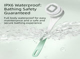 Pink Electric 360&degRotating Shower Brush with Long Handle for Back Scrubbing - IPX7 Waterproof V888-ELOSUNG45097