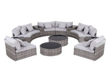 Gardeon 8 Seater Outdoor Sofa Set 14PCS Table Chair Set Rattan Patio Furniture ODF-SOFA-7PC-RTA-GEX2-ABC