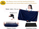 Heating Pad, Electric Top Blanket, Rechargeable Heated Blanket, Battery Operated Heated Blanket, V1189-LC-DG-00313
