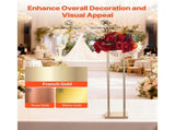 Wedding Flower Stand, 10PCS 80cm Column Flower Stand, Floral Stands with Metal Laminate, Cylindrical V952-HLHJLFT10J80A3YYA001V0