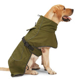 Dog Coat Warm-Lined Waterproof Medium-Large Dog Reflective Dog Coat Winter Dog - Black - Size V1102-136-70189-BLK-M-15-20KG