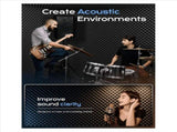 24 Pack Self Adhesive Egg Crate Sound Proof Foam Panels 1x12x12Inch, Acoustic Foam for Home and V1370-AZ4-07944