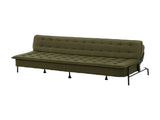 Artiss Sofa Bed, 1.9m 3-Seater Soft Innerspring Adjustable Couch Futon Chair for Apartment Dorm SBED-SPR-VEL8193-GN