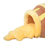 Pot for Indoor Cats Removable Cushion Cozy Cave Cartoon House Small Bed Kitten Bed Warm Kennel, V1370-AZ4-00096