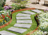 Steel Landscape Edging, 10 Packs 40 x 4.5 in Weather-Resistant & Pre-Rust Metal Landscape Edging, V952-NHGJSPZ40INC64GX7V0