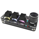 Mechanical Keyboard RGB Mini Gaming Custom Programming Red Switch 3 Keys 1 Knob 2.4G Wireless V1369-AZ3-W-08358