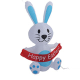Easter Inflatable Bunny 4FT 210T Polyester IP44 Waterproof Easter Blow Up Rabbit Yard Decoration V1294-YM0901-3115240010711